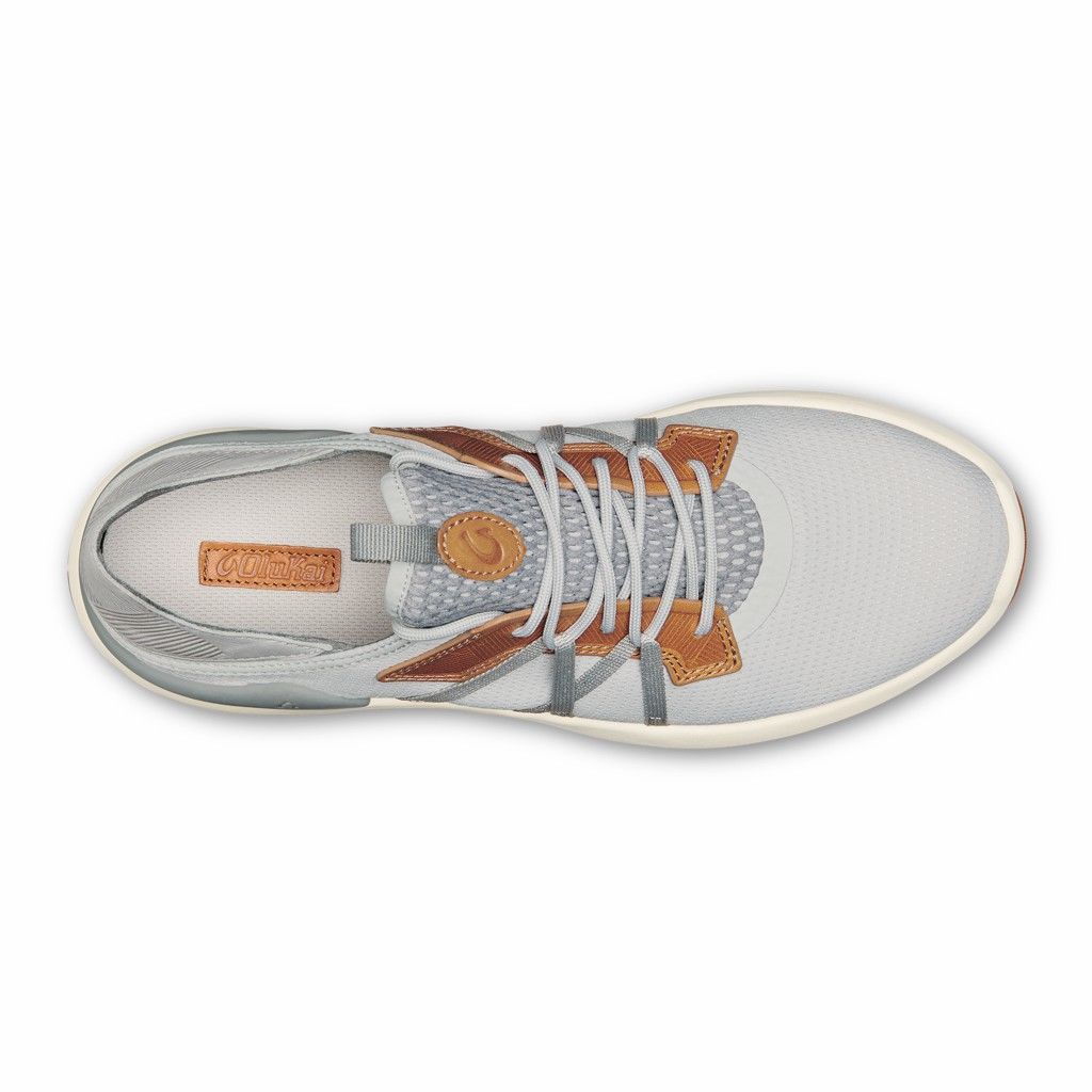 Olukai Men's Mio LI Sneaker - Mist Grey / Poi US406-538